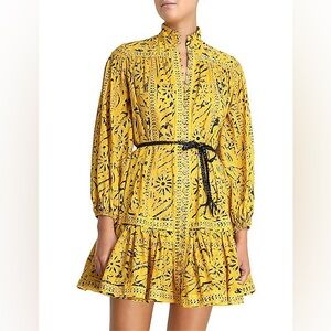 Zimmermann LULU DROP WAIST MINI DRESS